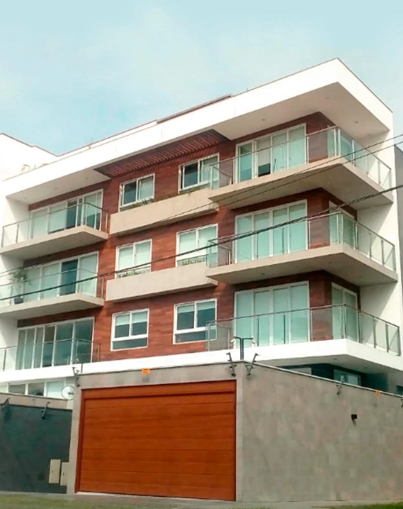 Fachada del edificio Green View en San Borja